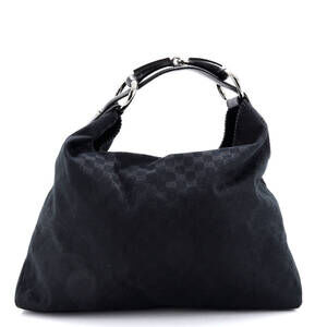 Gucci Horsebit Hobo Gg Canvas Large #238894G13B